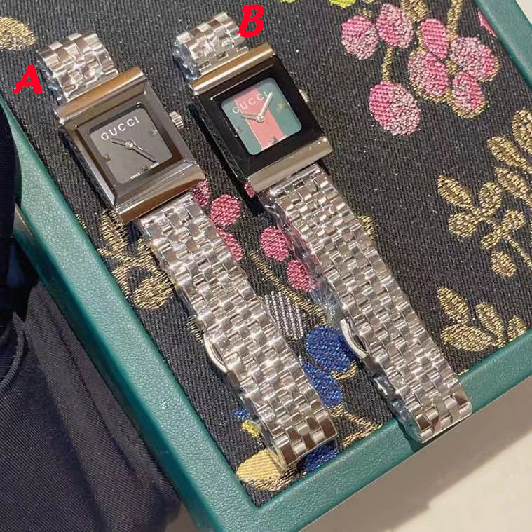Gucci G-Frame Black Diamond Dial Steel Women's Watch YA128507 - PerfectKickZ