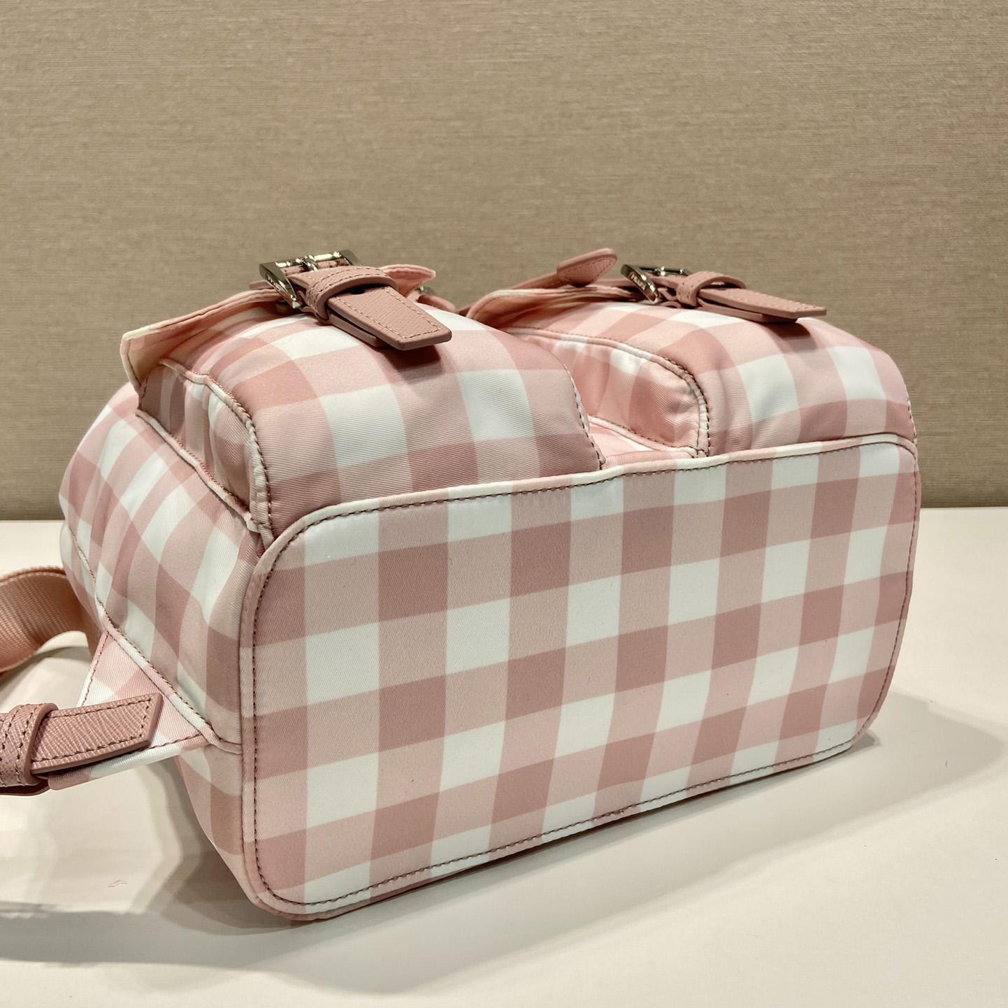 Prada Small Printed Re-Nylon Backpack - PerfectKickZ