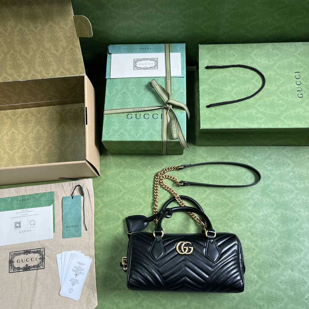 Gucci GG Marmont Small Top Handle Bag(27-13.5-10cm) - PerfectKickZ