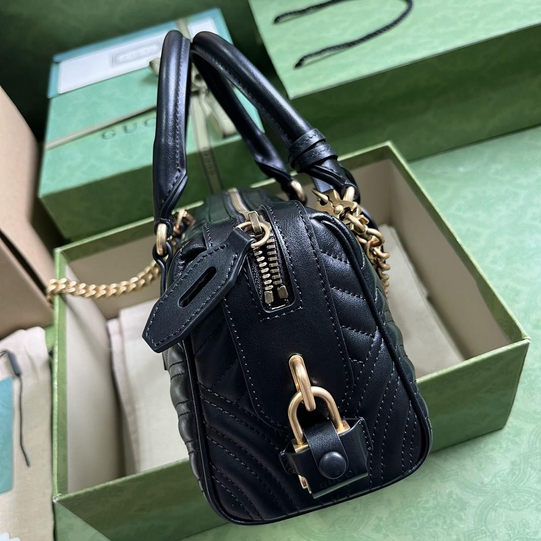 Gucci GG Marmont Small Top Handle Bag(27-13.5-10cm) - 