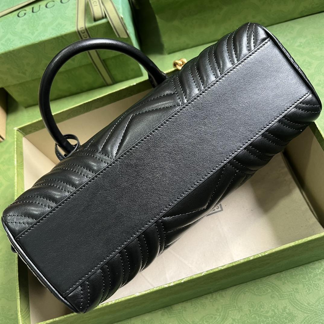 Gucci GG Marmont Small Top Handle Bag(27-13.5-10cm) - 