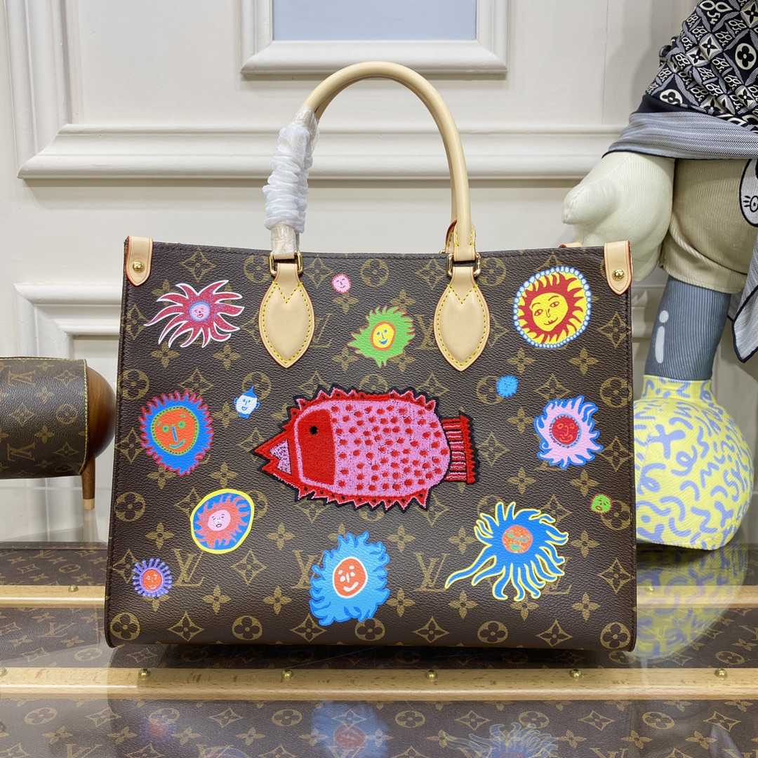Louis Vuitton LV x YK OnTheGo MM(35 x 27 x 14cm)  M46429 - PerfectKickZ