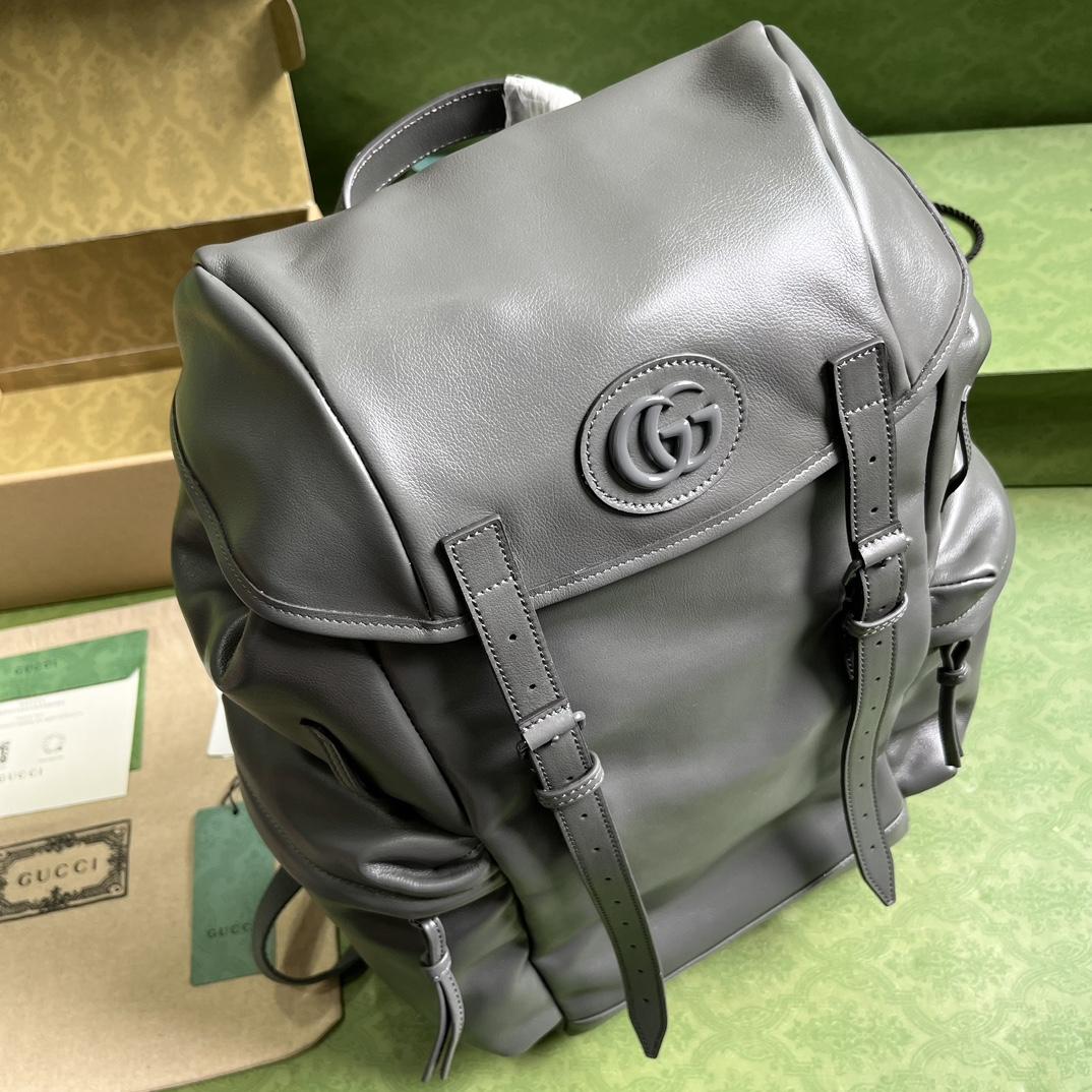 Gucci Backpack With Tonal Double G(38-44-15cm) - PerfectKickZ