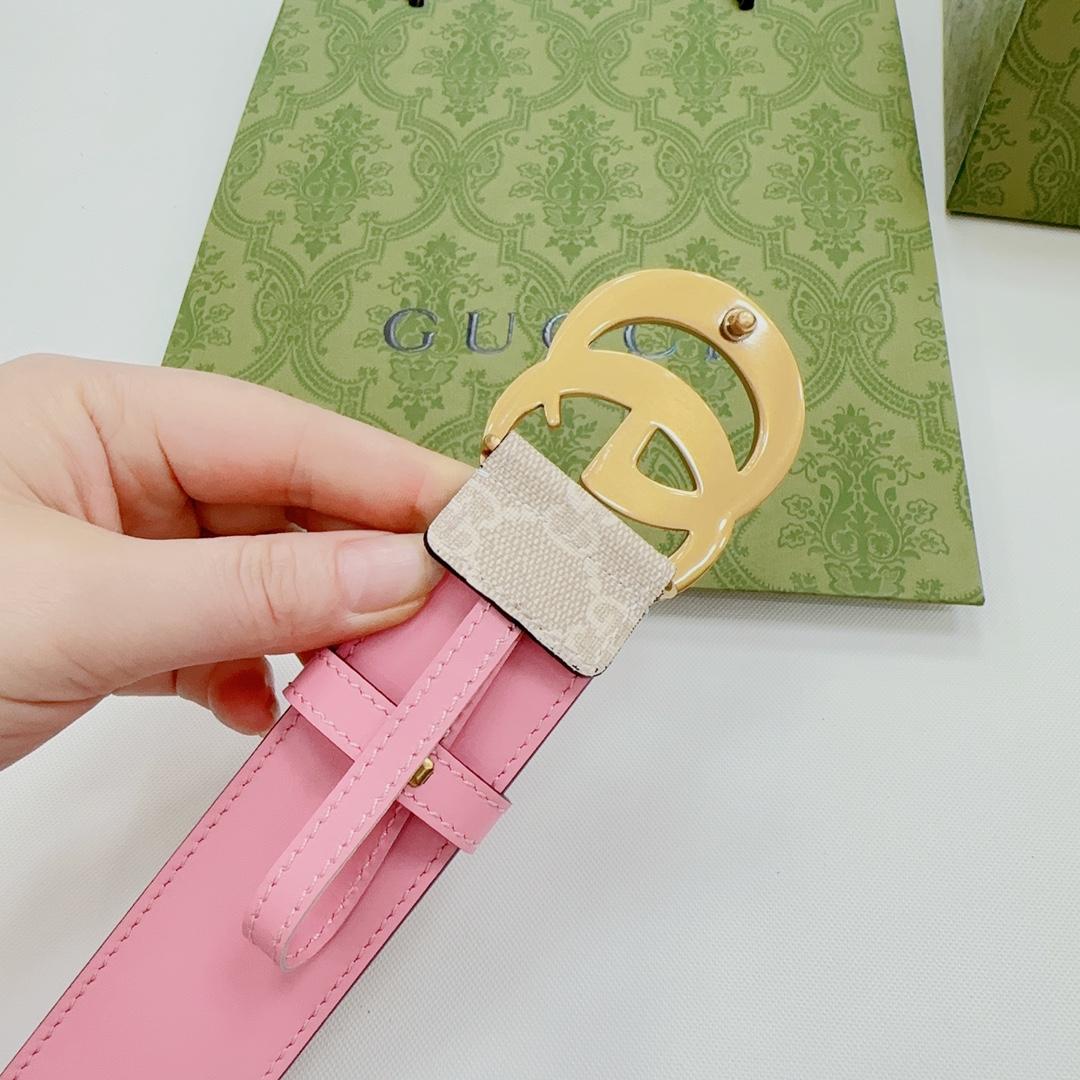 Gucci GG Marmont Reversible Wide Belt - 