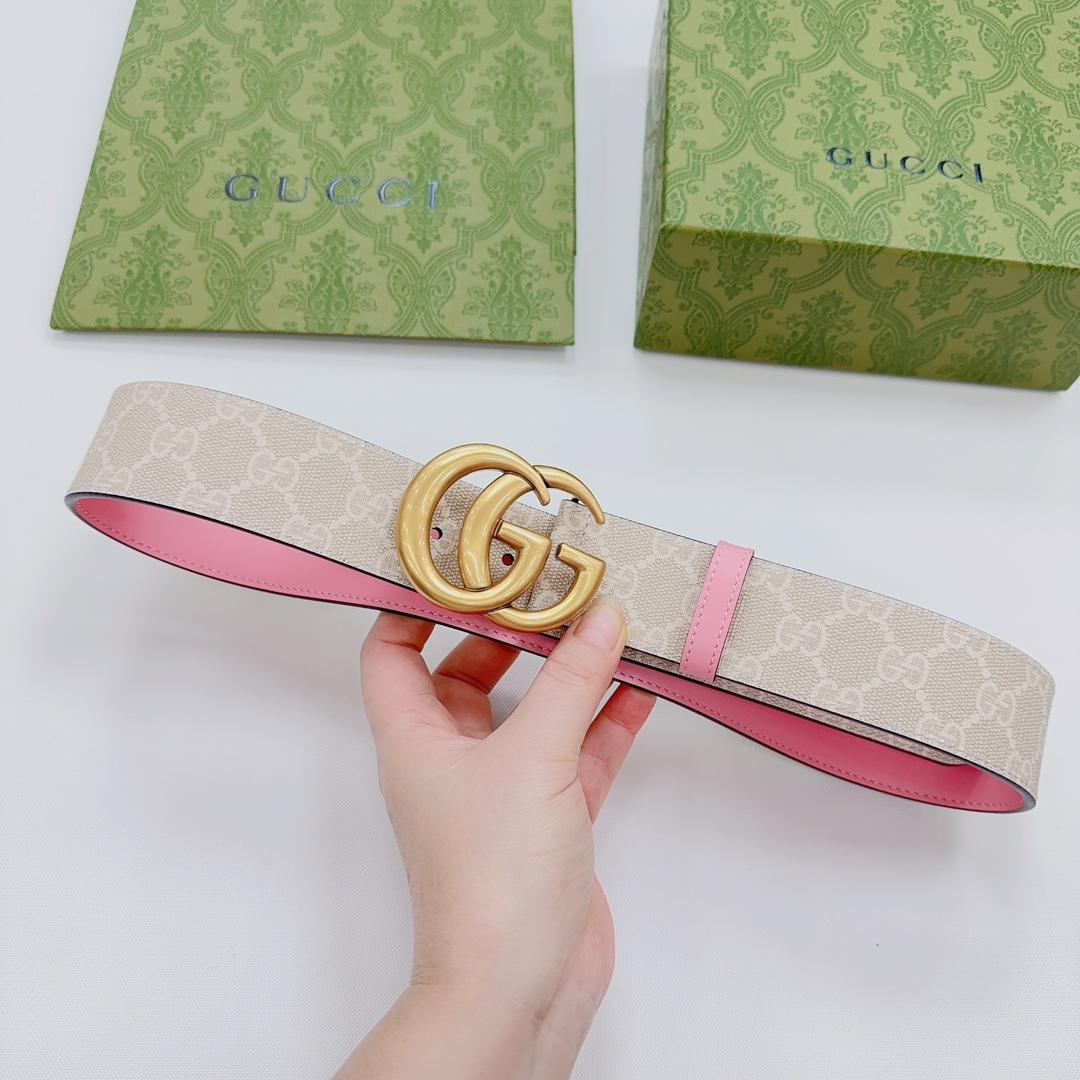 Gucci GG Marmont Reversible Wide Belt - PerfectKickZ