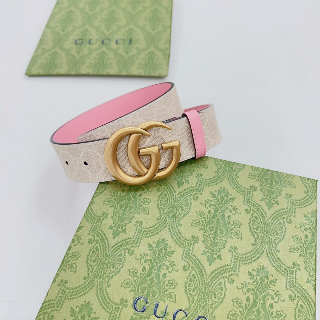 Gucci GG Marmont Reversible Wide Belt - 