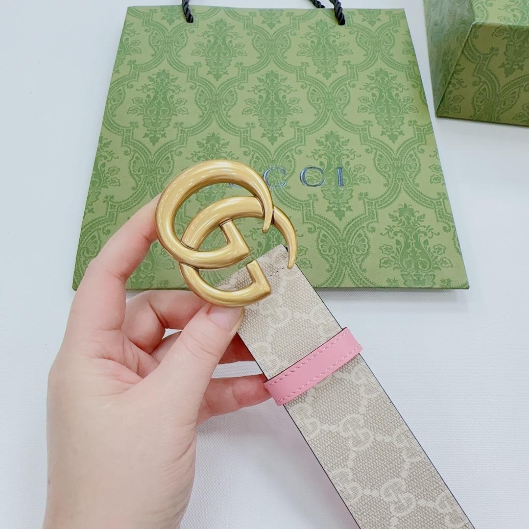 Gucci GG Marmont Reversible Wide Belt - 