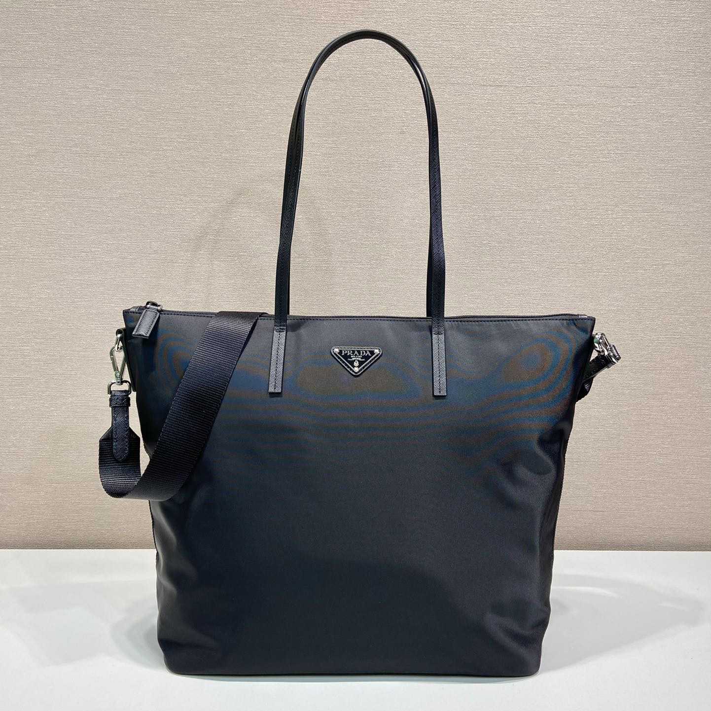 Prada Re-Nylon And Saffiano Leather Tote Bag - PerfectKickZ
