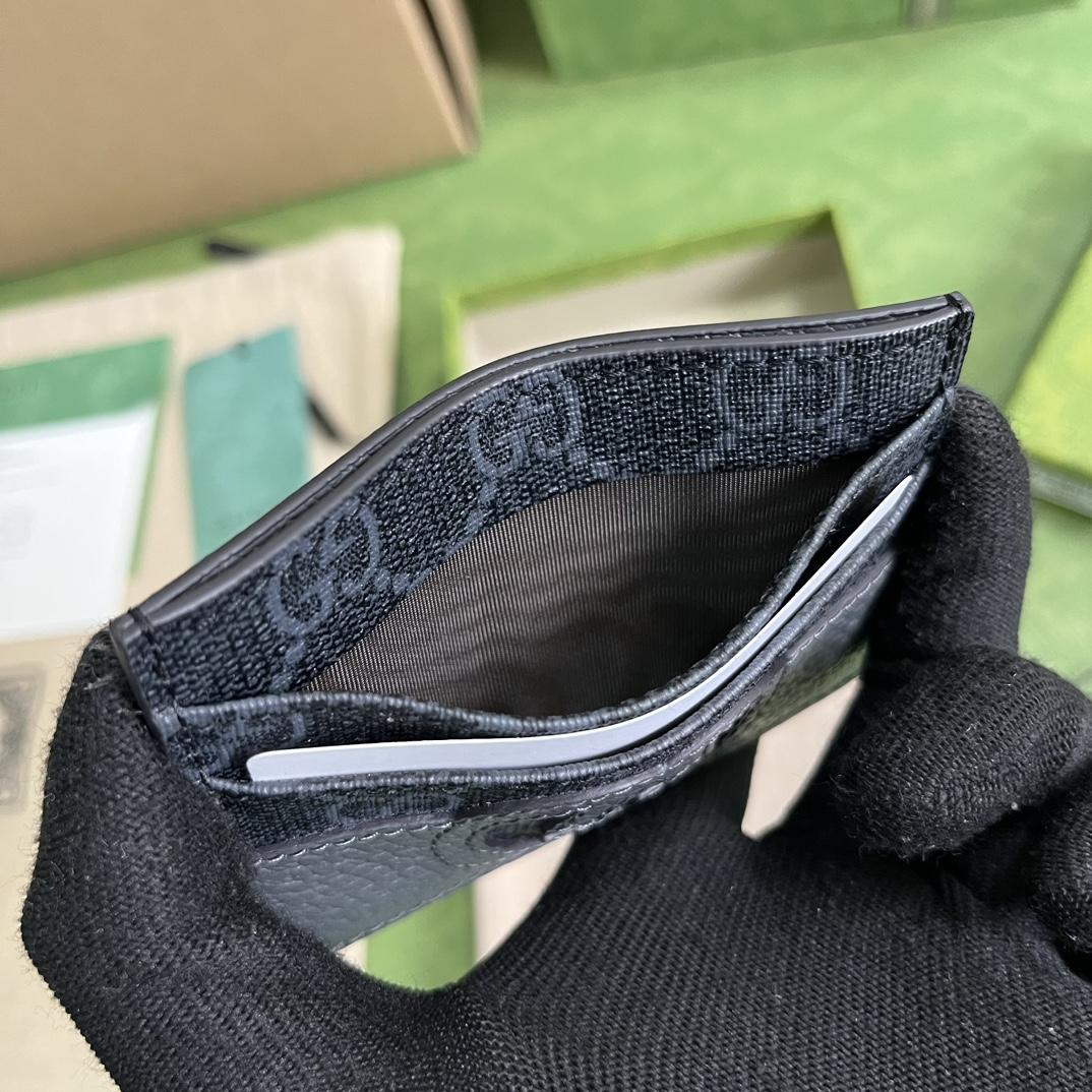 Gucci Card Case With Cut-out Interlocking G(10-7cm)    - PerfectKickZ