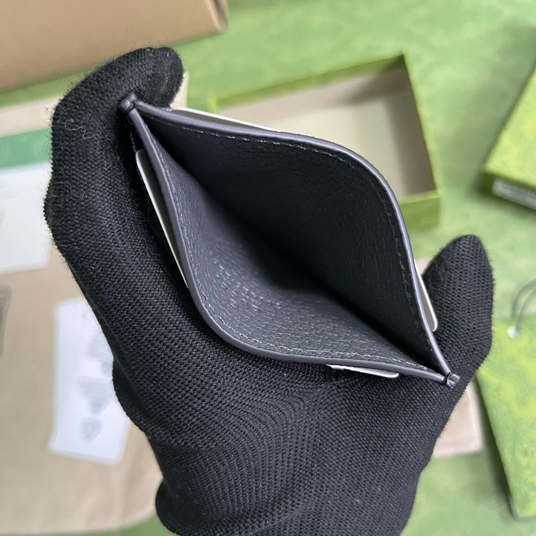 Gucci Card Case With Cut-out Interlocking G(10-7cm)    - PerfectKickZ