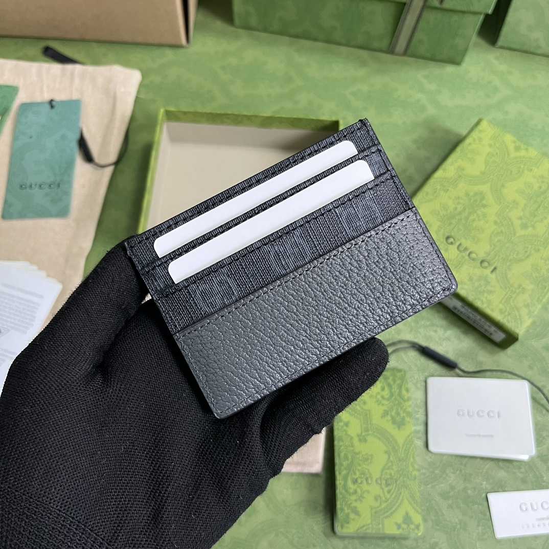 Gucci Card Case With Cut-out Interlocking G(10-7cm)    - PerfectKickZ