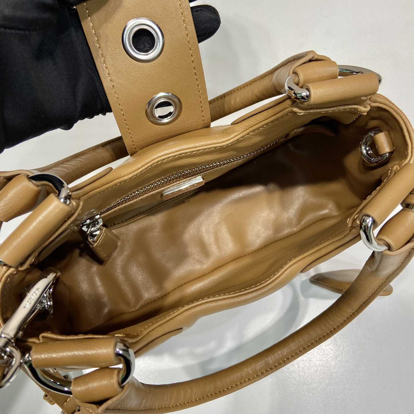 Prada Moon Padded Nappa-leather Bag - PerfectKickZ