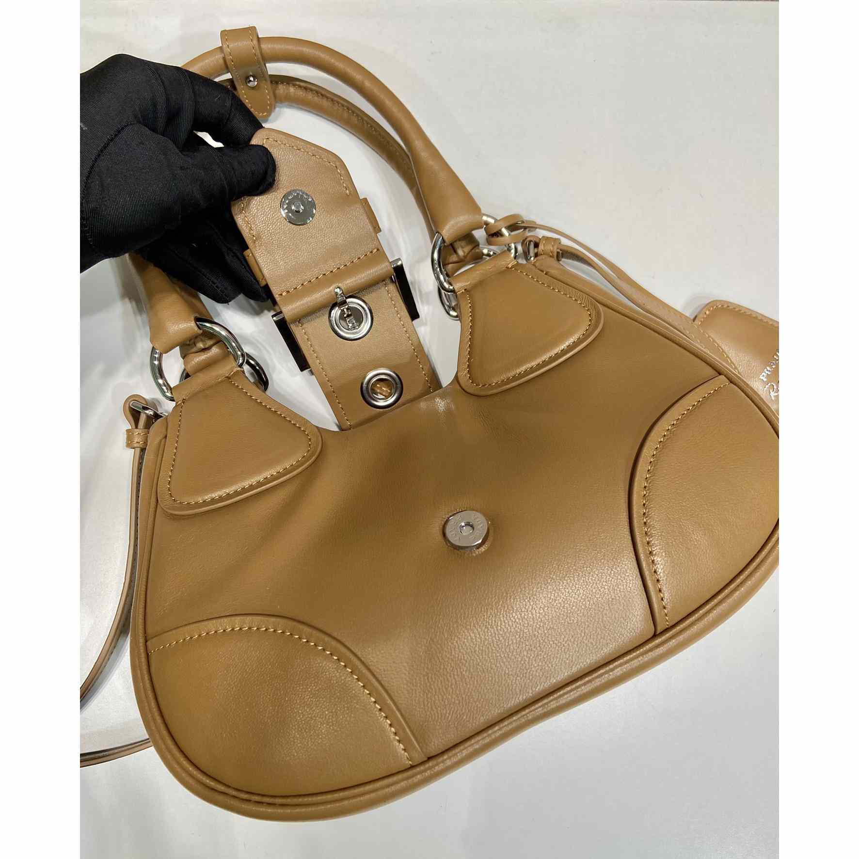 Prada Moon Padded Nappa-leather Bag - PerfectKickZ