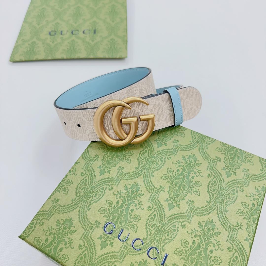 Gucci GG Marmont Reversible Wide Belt - PerfectKickZ