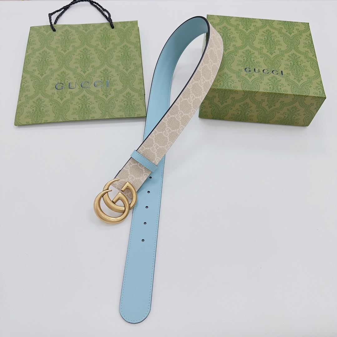 Gucci GG Marmont Reversible Wide Belt - 