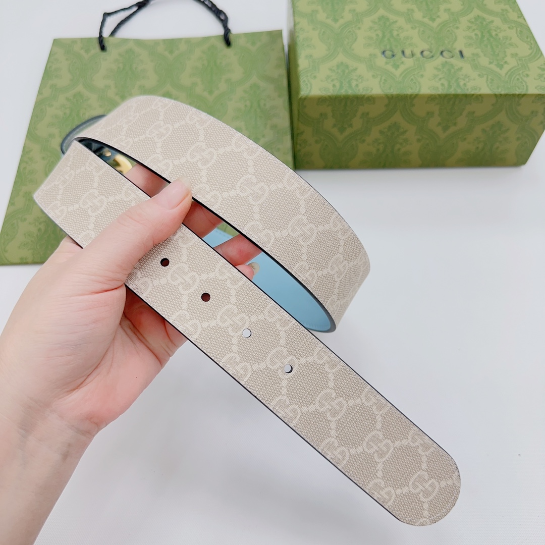 Gucci GG Marmont Reversible Wide Belt - 