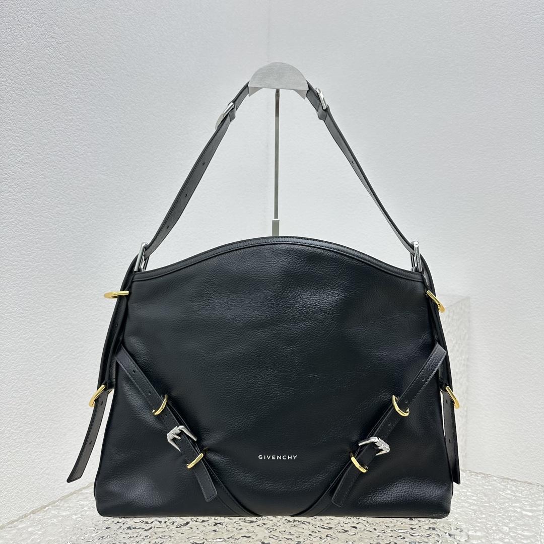 Givenchy Medium Voyou Bag In Leather(32-37-6.5cm) - PerfectKickZ