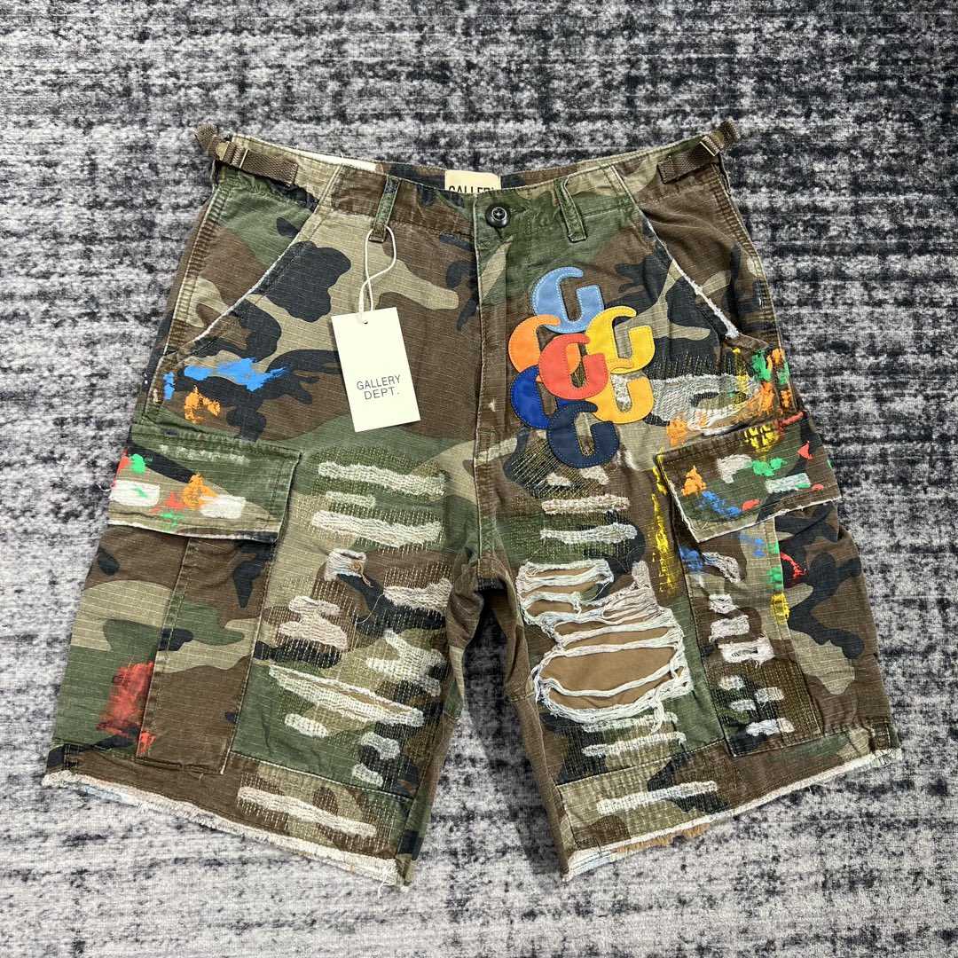 Gallery Dept G Patch Camo Cargo Shorts   629 - PerfectKickZ