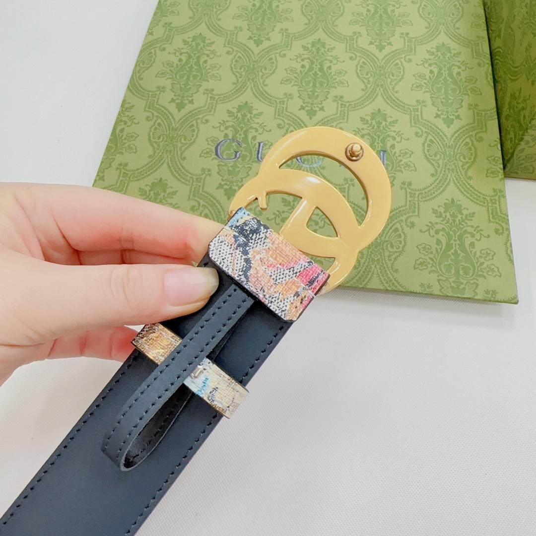 Gucci GG Marmont Wide Belt - PerfectKickZ
