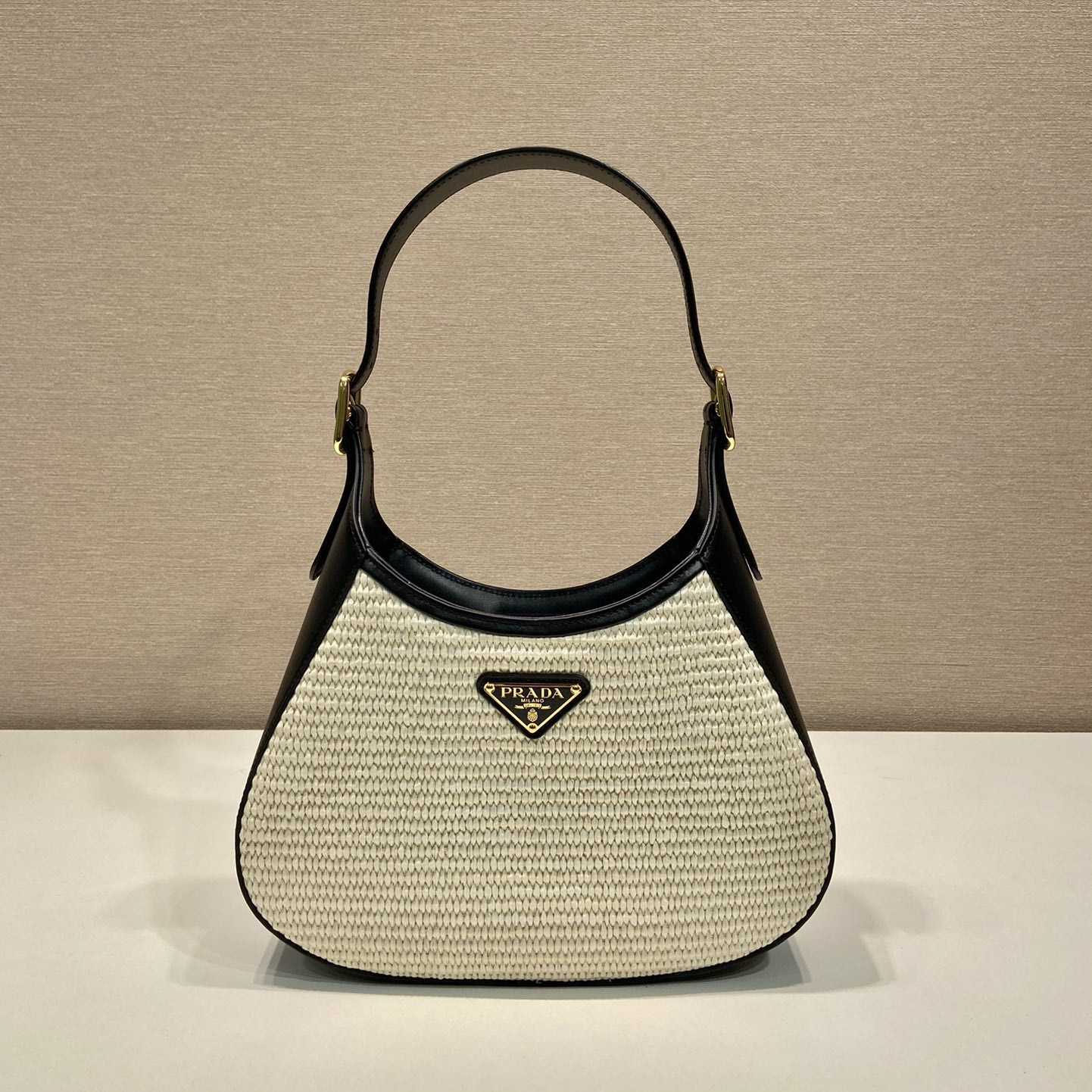 Prada Fabric And Leather Shoulder Bag - PerfectKickZ