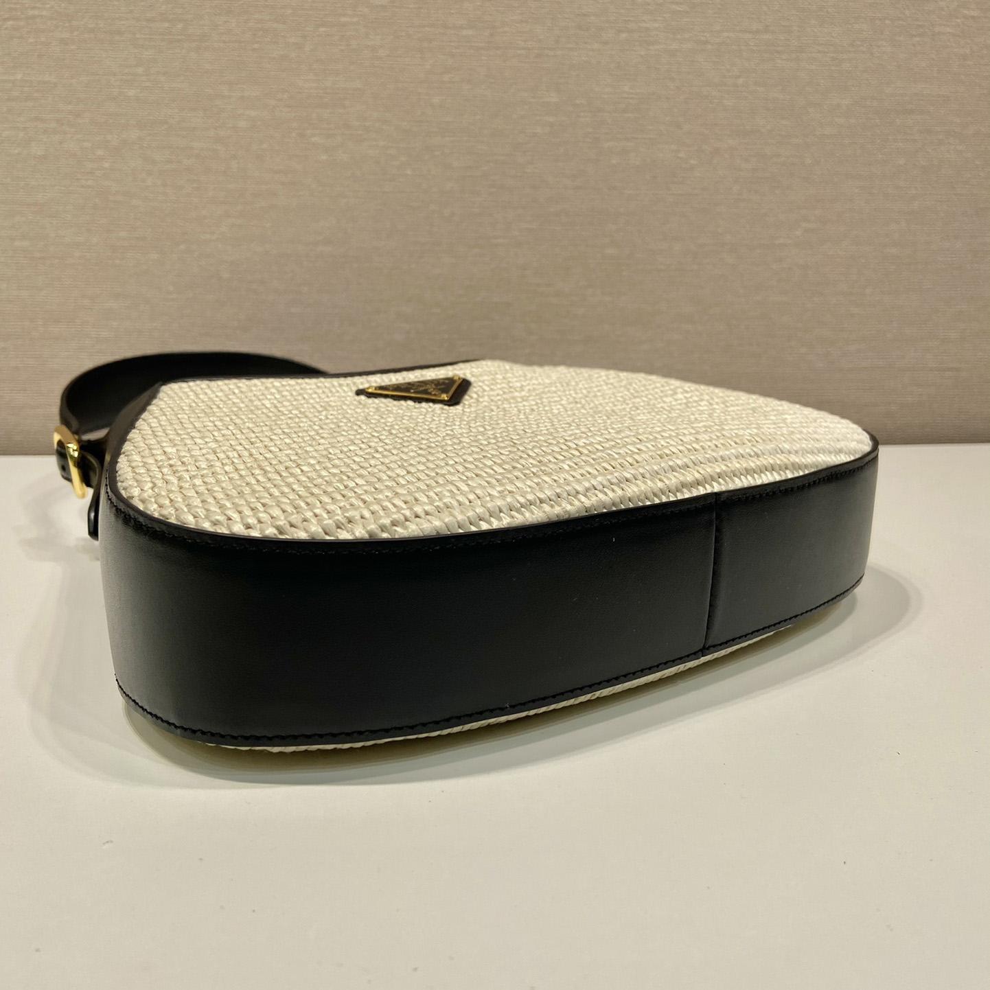 Prada Fabric And Leather Shoulder Bag - 