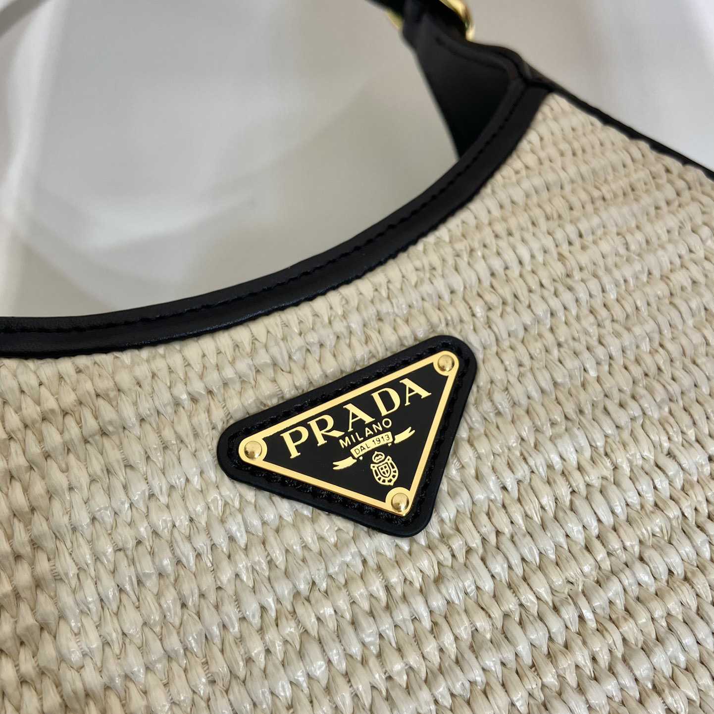 Prada Fabric And Leather Shoulder Bag - 