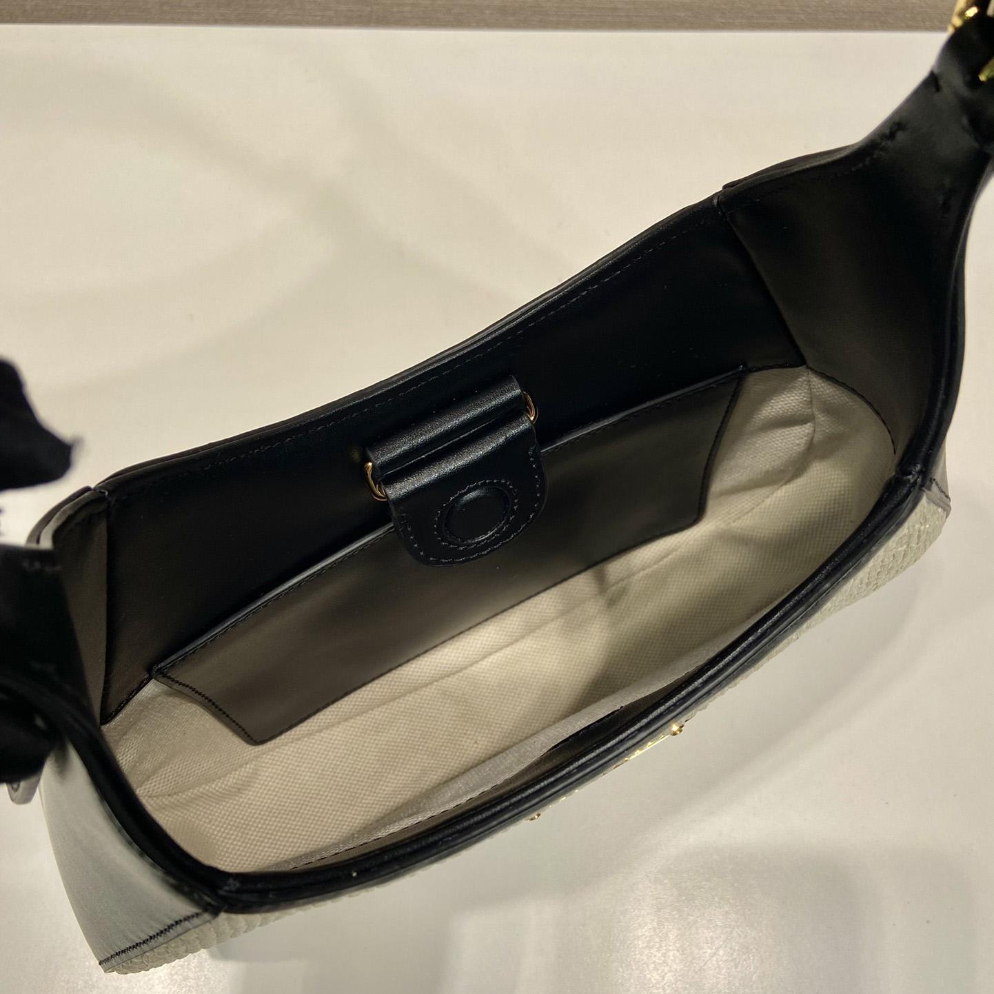 Prada Fabric And Leather Shoulder Bag - 