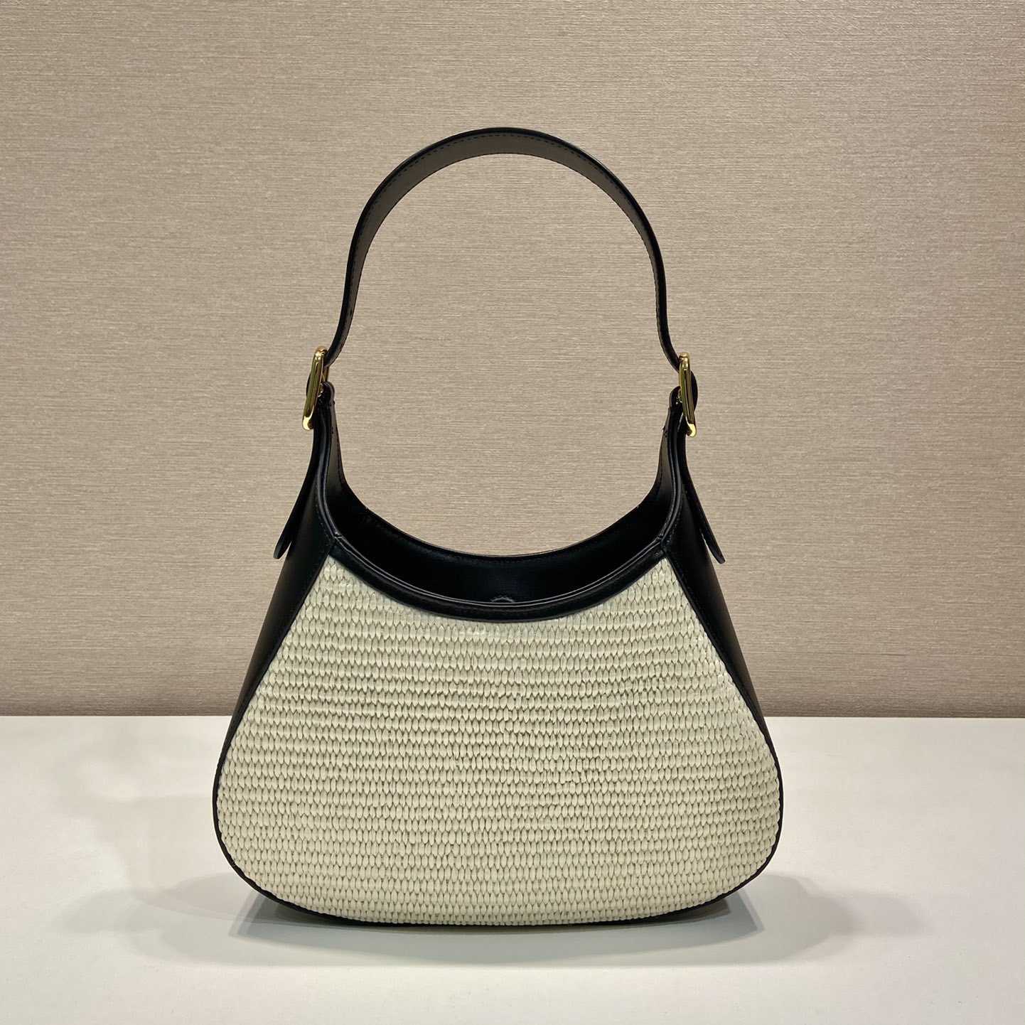 Prada Fabric And Leather Shoulder Bag - 