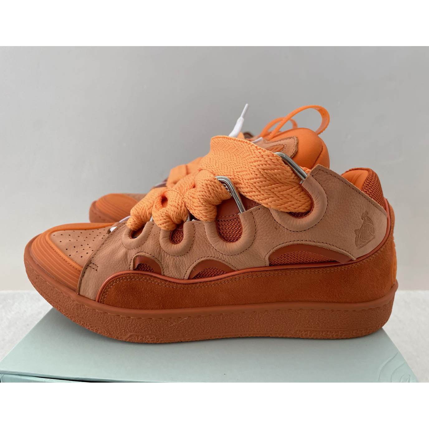 Lanvin Leather Curb Sneakers - PerfectKickZ