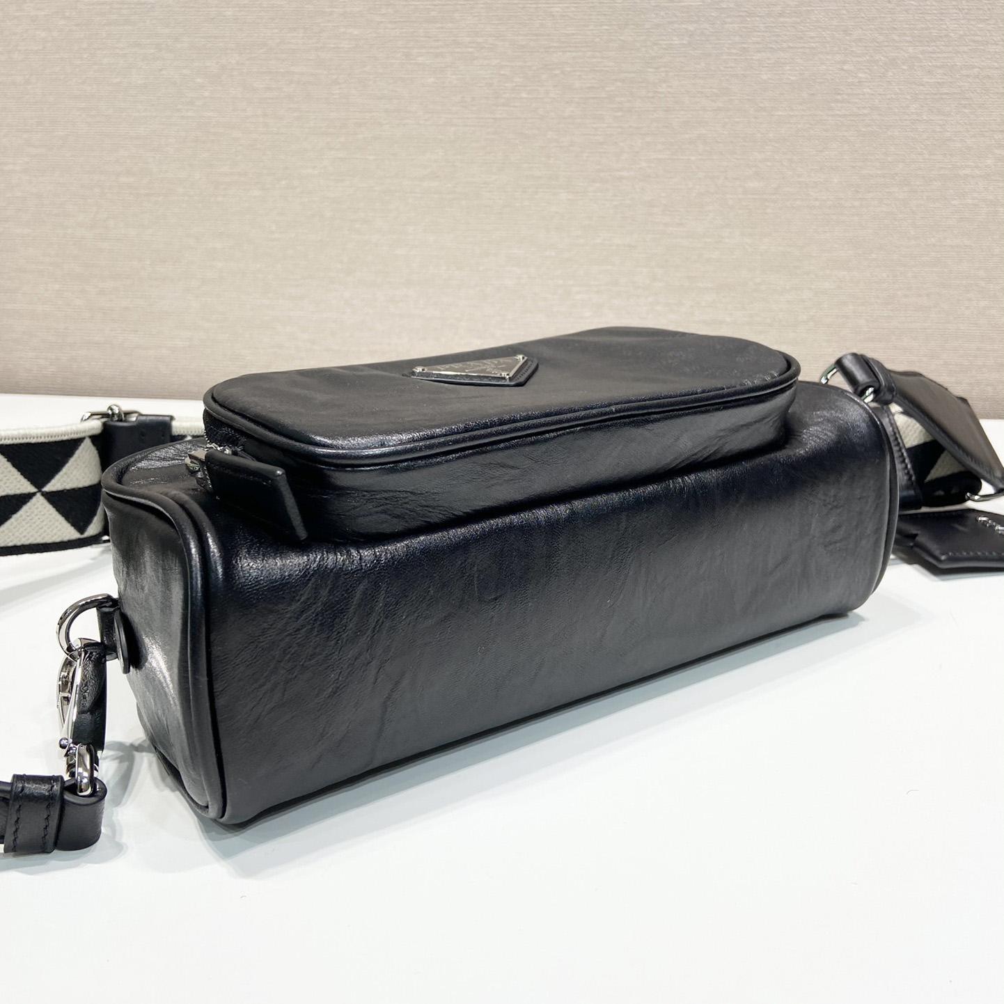 Prada Nappa Antique Leather Multi-pocket Shoulder Bag - PerfectKickZ
