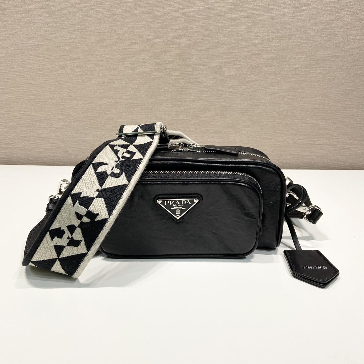 Prada Nappa Antique Leather Multi-pocket Shoulder Bag - PerfectKickZ