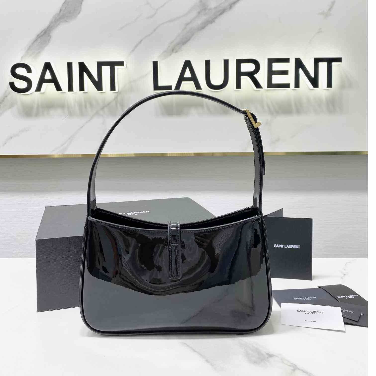Saint Laurent Le 5 À 7 In Patent Leather - PerfectKickZ