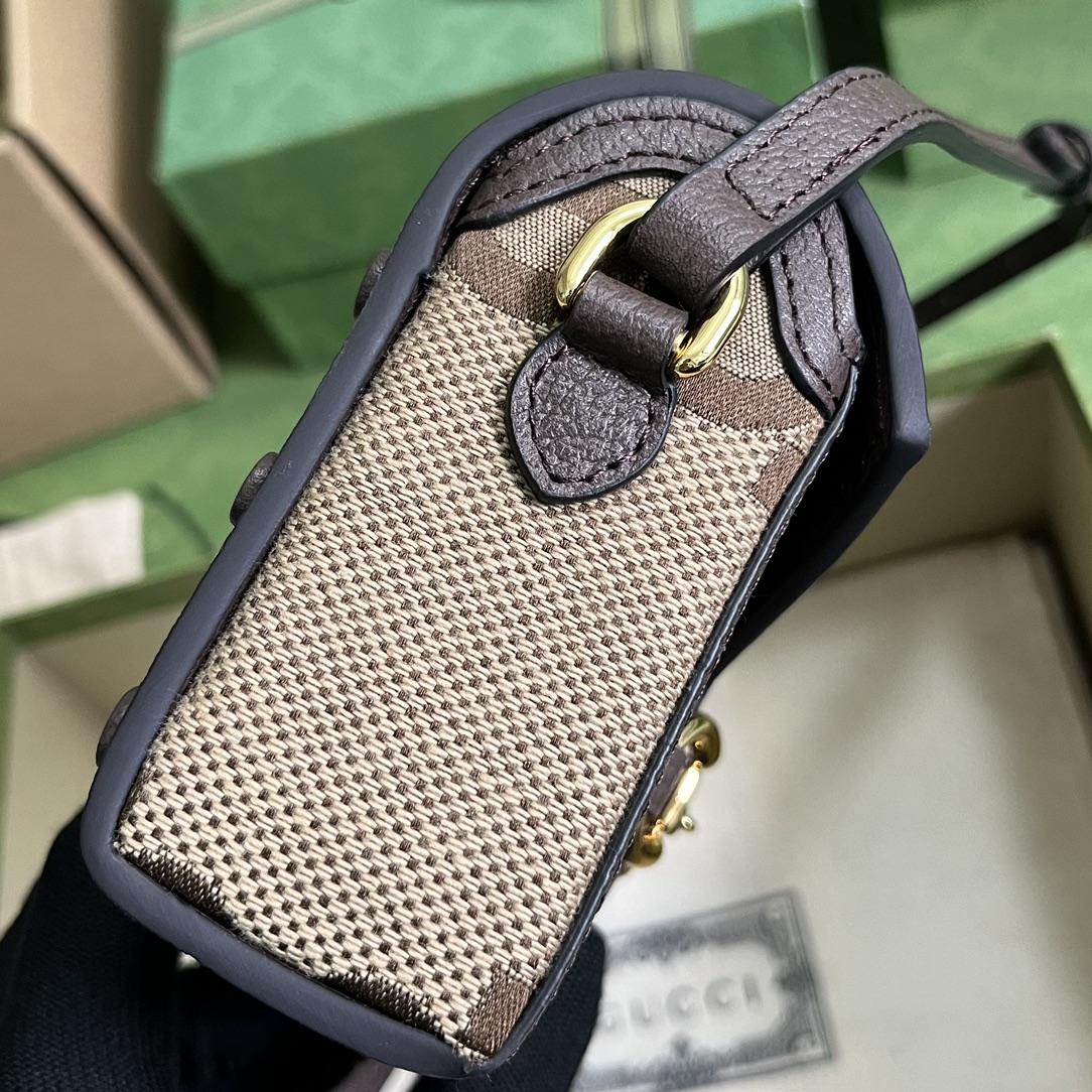 Gucci Horsebit 1955 Jumbo GG Mini Bag(18-12-5cm) - PerfectKickZ