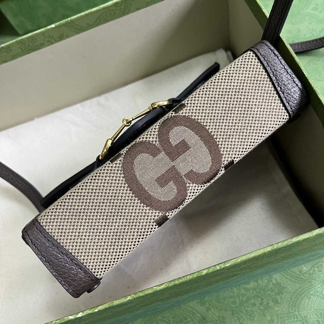 Gucci Horsebit 1955 Jumbo GG Mini Bag(18-12-5cm) - PerfectKickZ