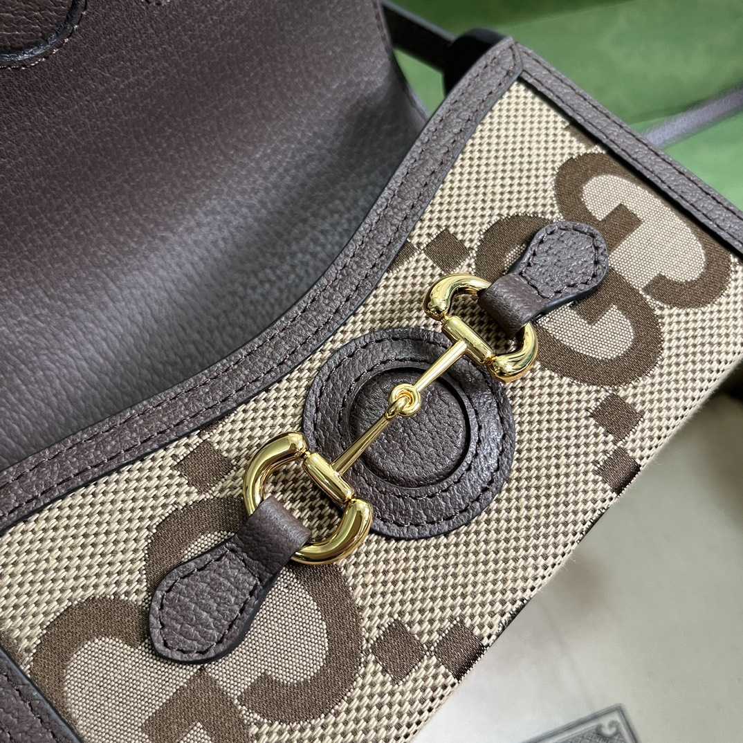 Gucci Horsebit 1955 Jumbo GG Mini Bag(18-12-5cm) - PerfectKickZ
