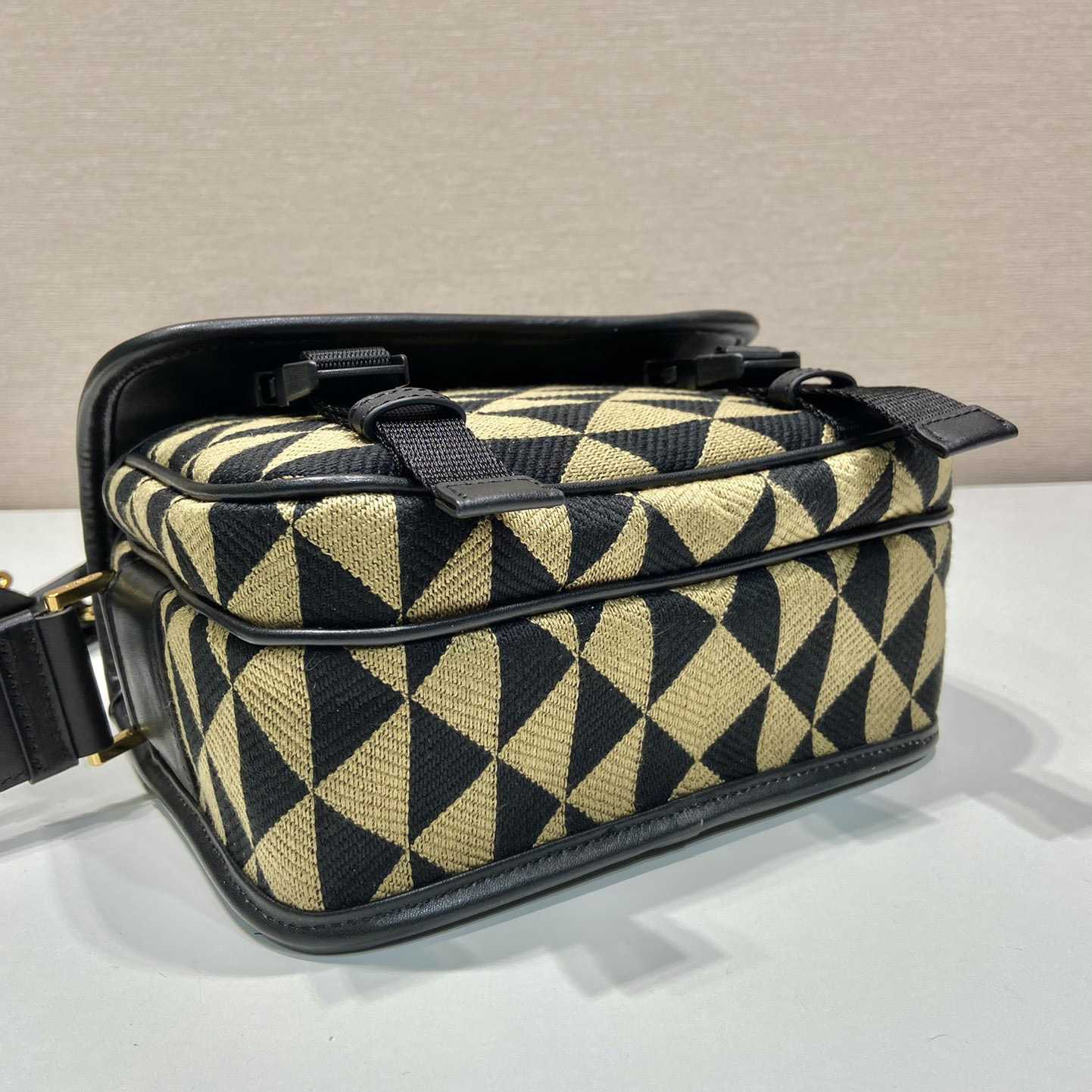 Prada Symbole Embroidered Fabric Bag - PerfectKickZ