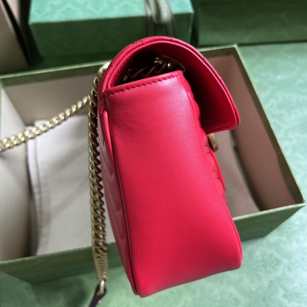 Gucci GG Marmont Small Shoulder Bag(26*15*7cm)   - PerfectKickZ
