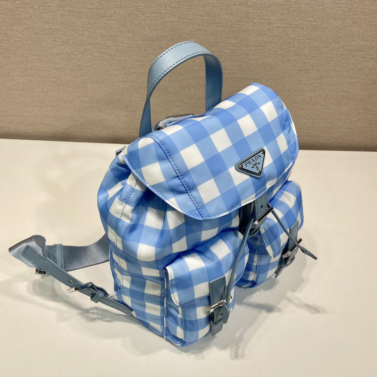 Prada Small Printed Re-Nylon Backpack - PerfectKickZ