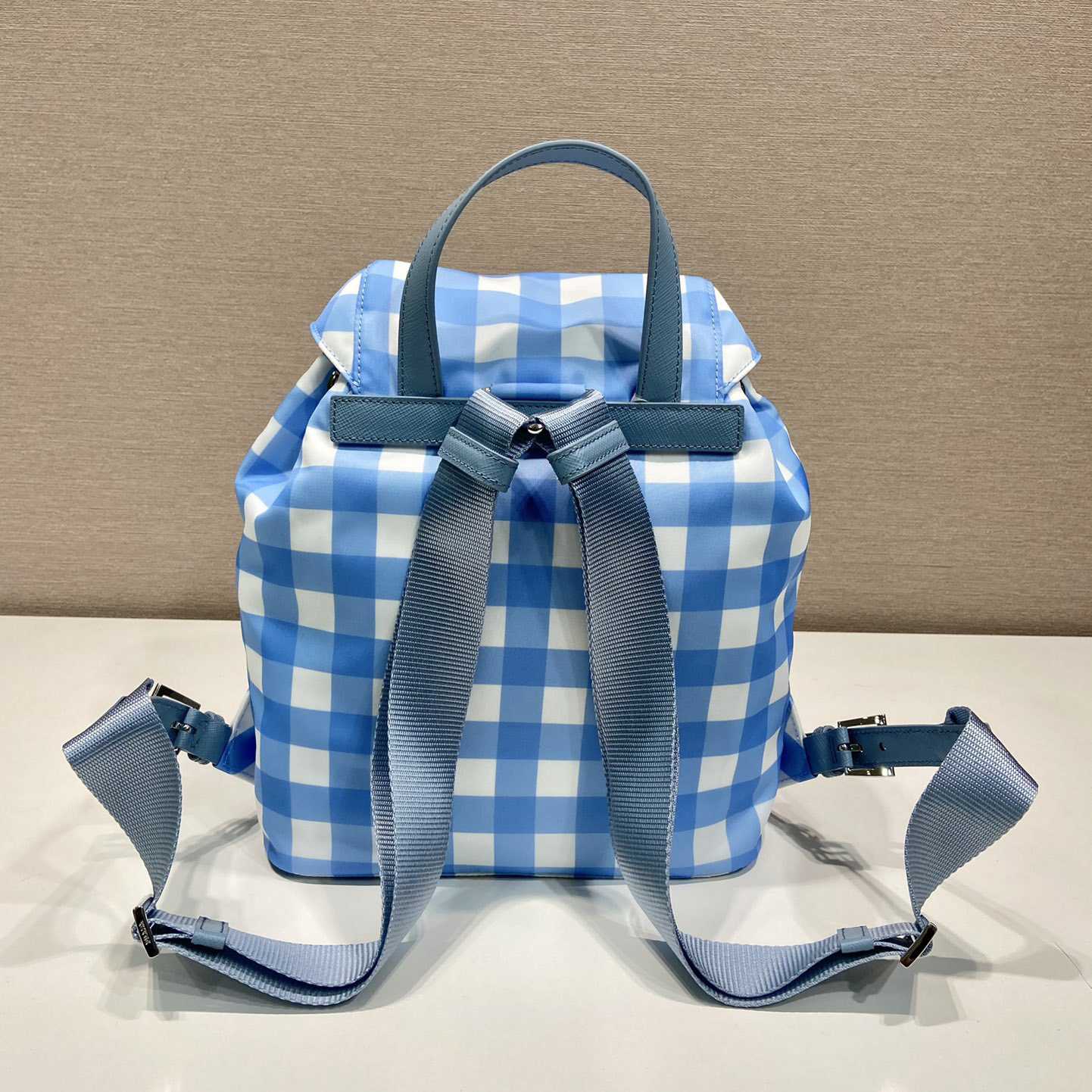 Prada Small Printed Re-Nylon Backpack - PerfectKickZ
