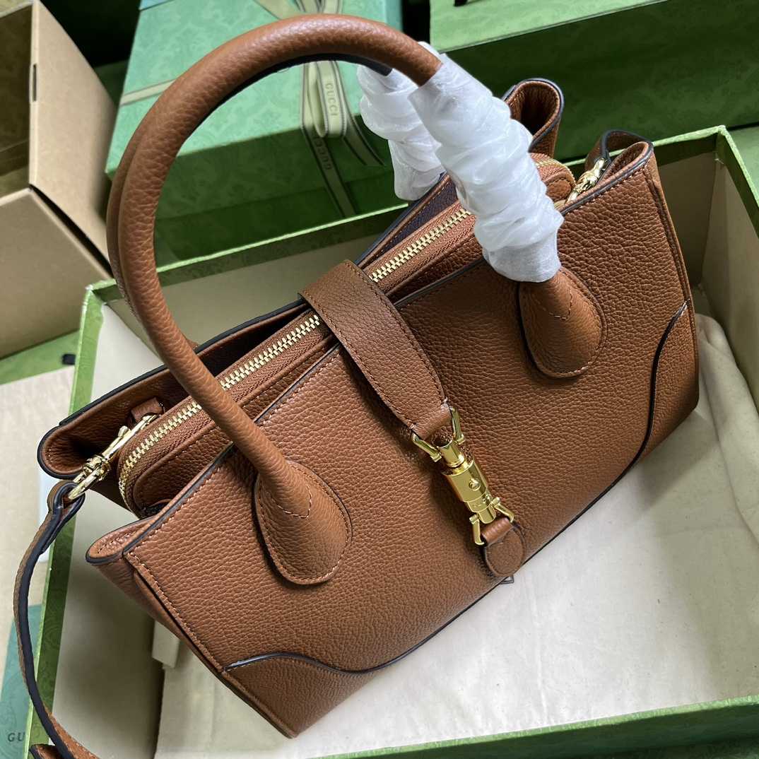 Gucci Jackie 1961 Small Natural Grain Tote(30-23-12cm) - PerfectKickZ