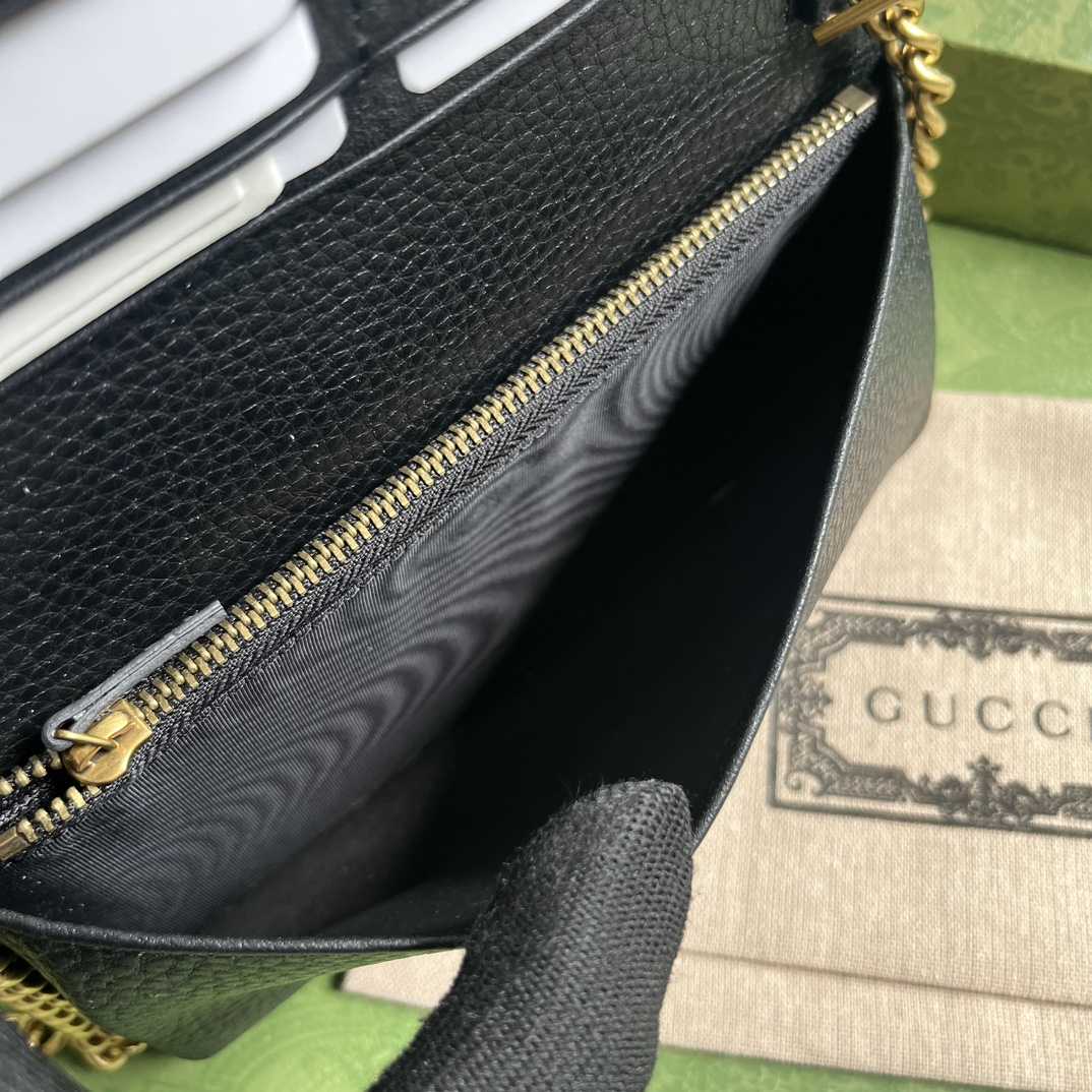 Gucci Chain Wallet With Interlocking G Python Bow(19-10-4cm) - 