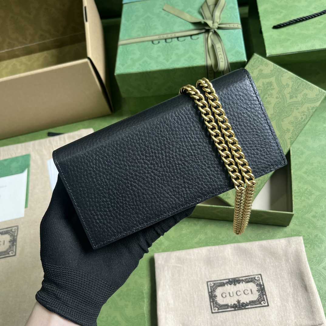 Gucci Chain Wallet With Interlocking G Python Bow(19-10-4cm) - 