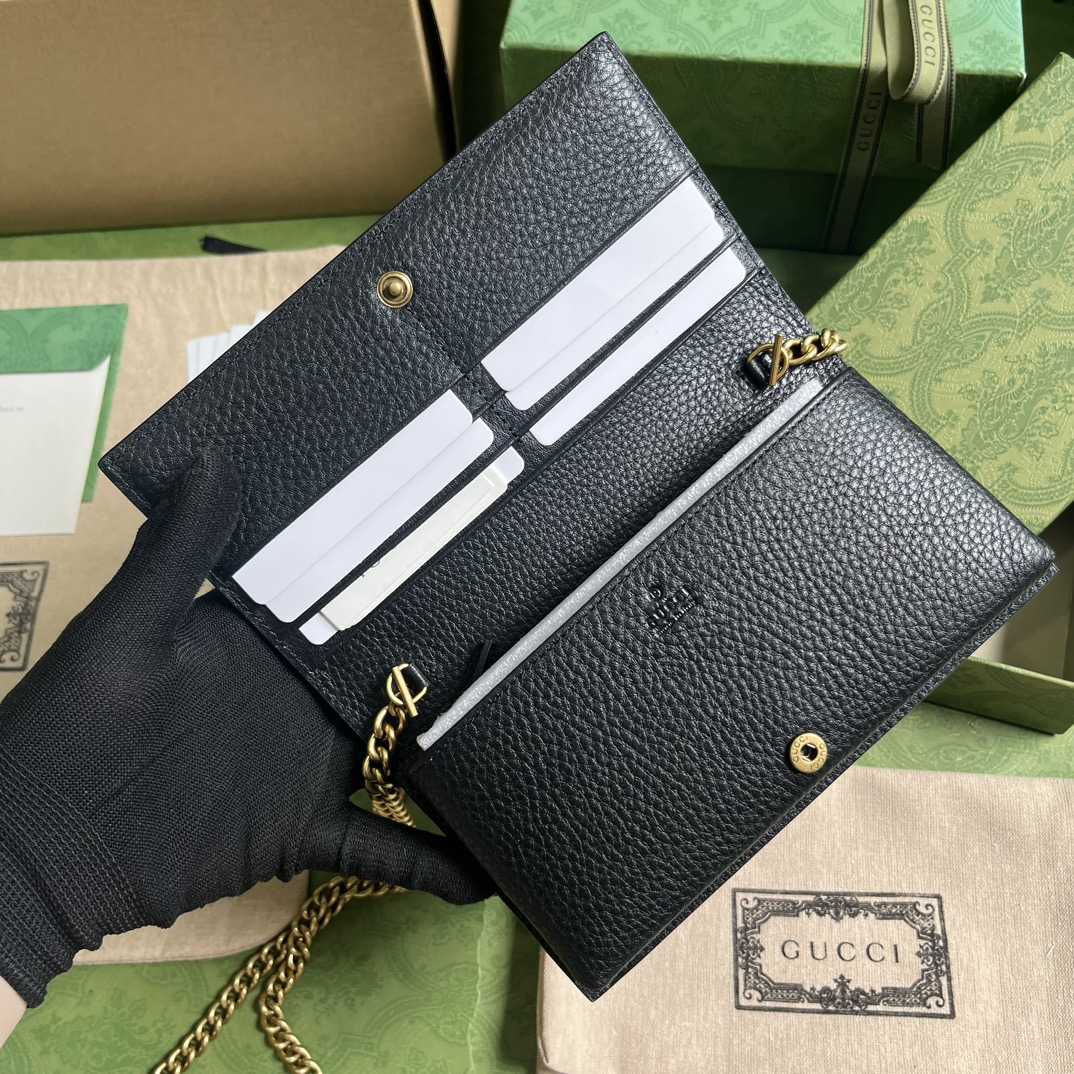 Gucci Chain Wallet With Interlocking G Python Bow(19-10-4cm) - 