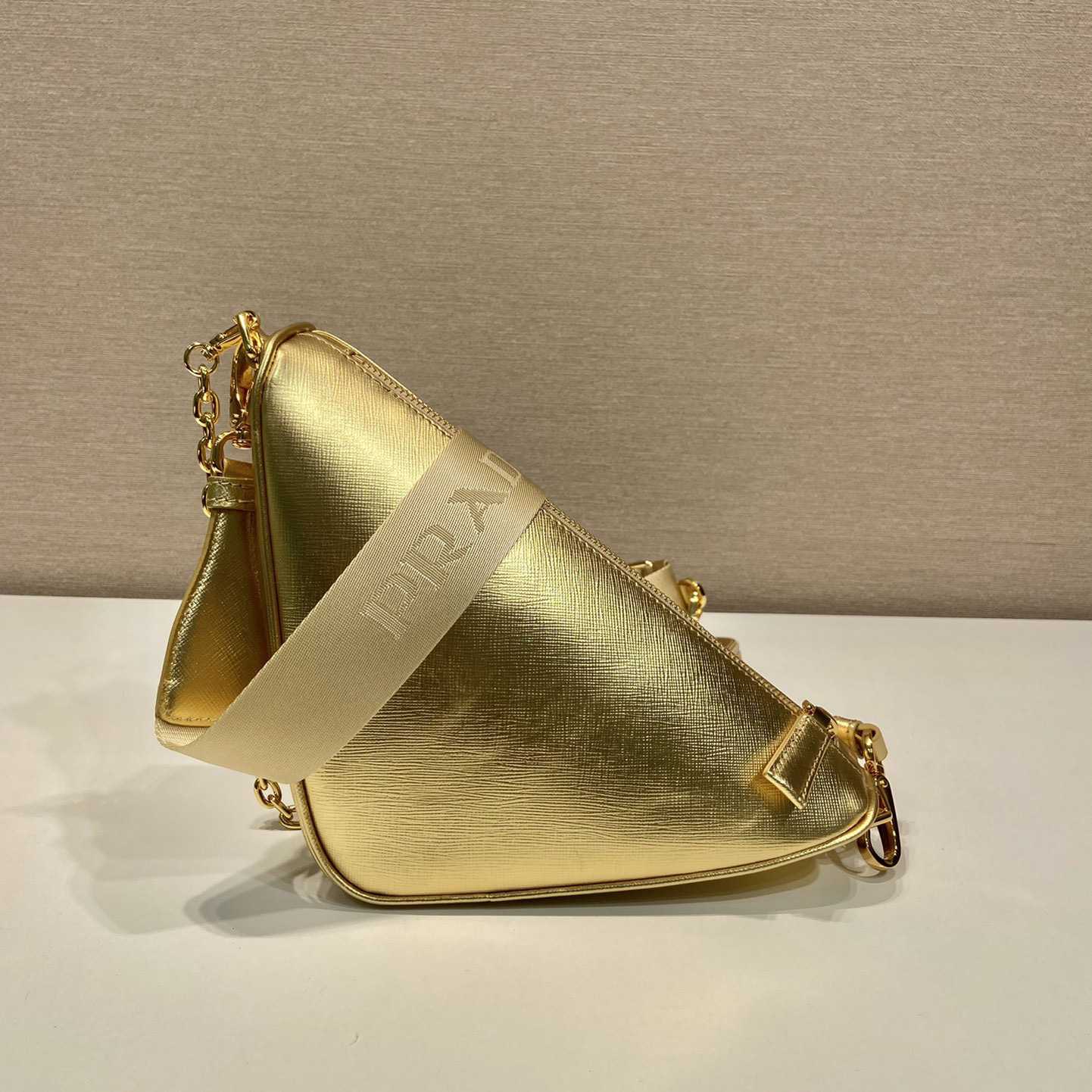 Prada Triangle Saffiano Leather Shoulder Bag - PerfectKickZ