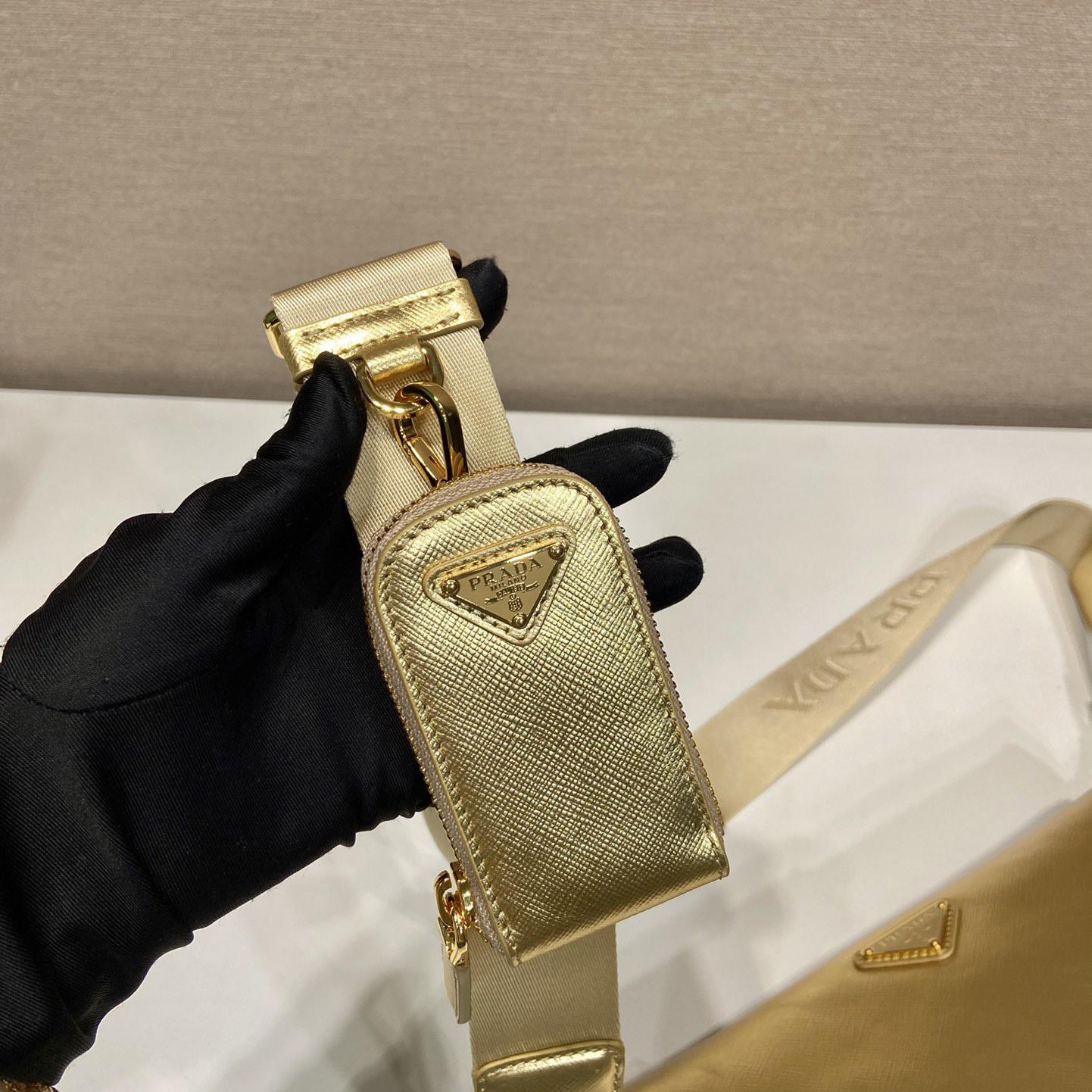 Prada Triangle Saffiano Leather Shoulder Bag - PerfectKickZ