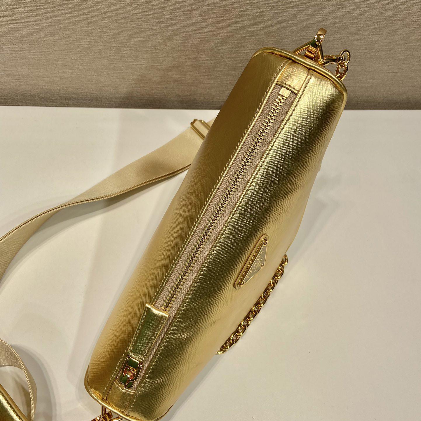 Prada Triangle Saffiano Leather Shoulder Bag - PerfectKickZ