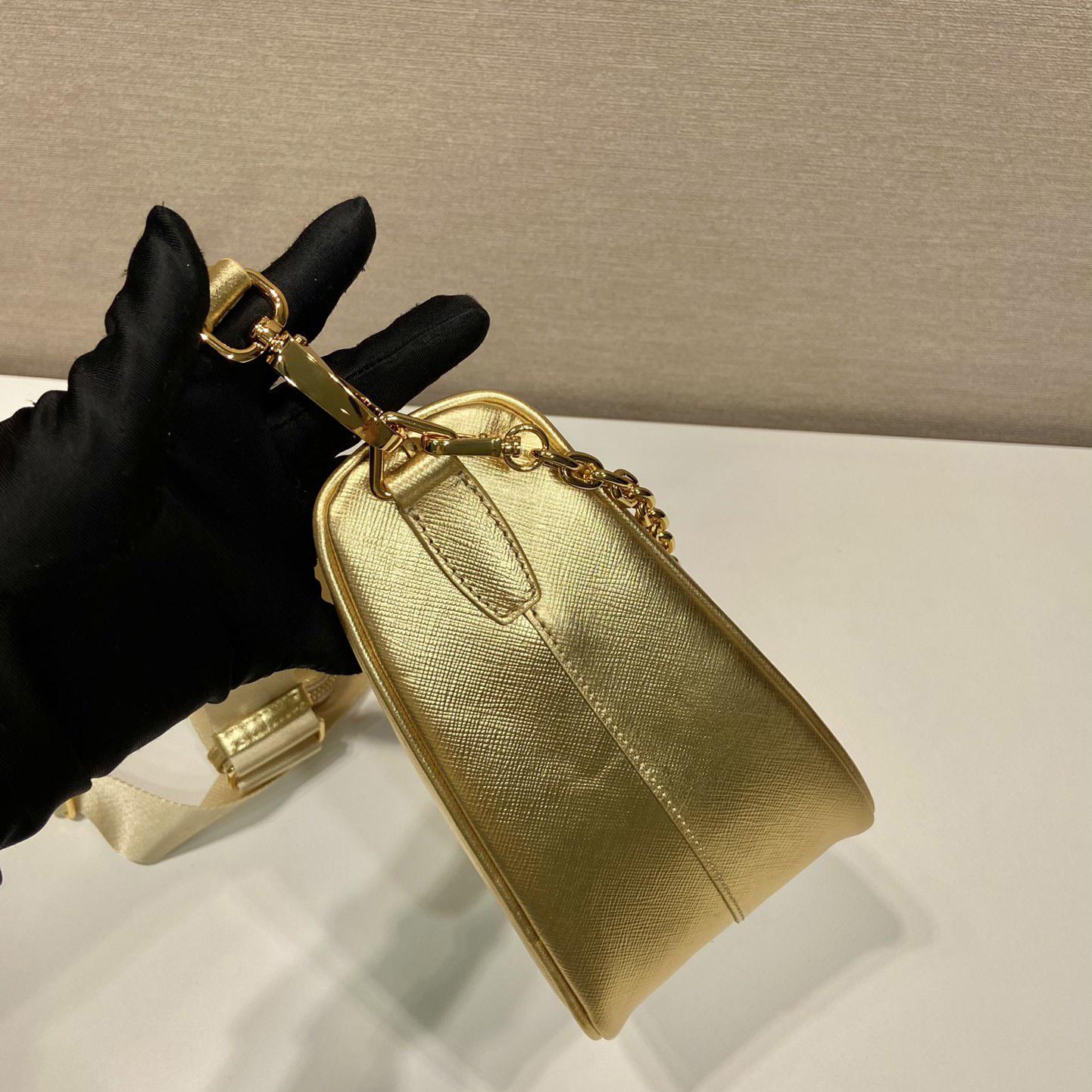 Prada Triangle Saffiano Leather Shoulder Bag - PerfectKickZ