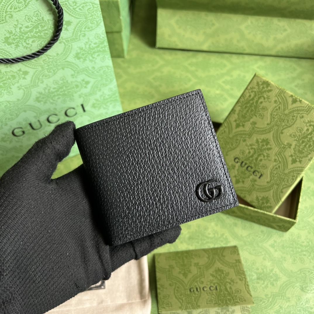 Gucci GG Marmont Leather Bi-fold Wallet - PerfectKickZ