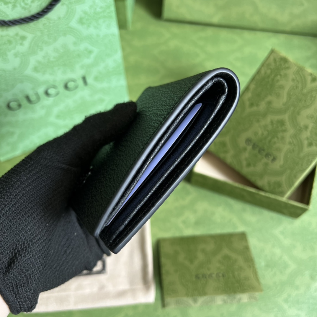 Gucci GG Marmont Leather Bi-fold Wallet - PerfectKickZ