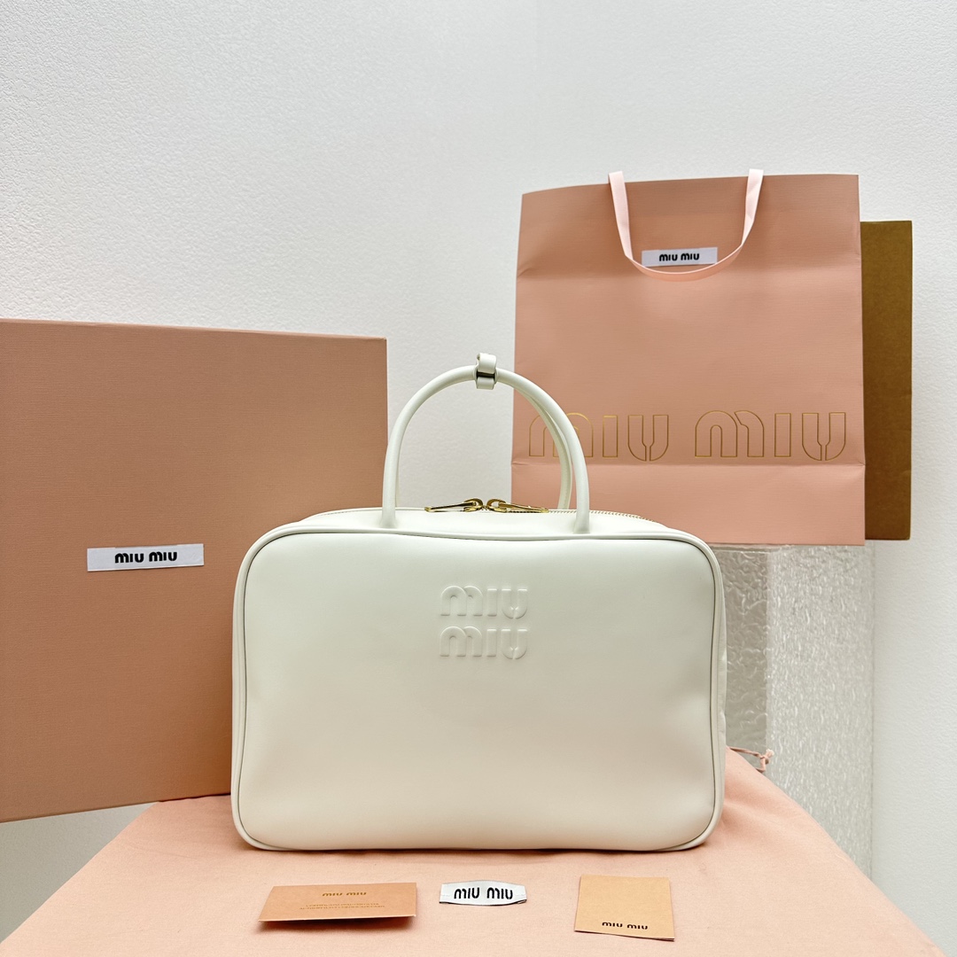Miu Miu Leather Top-handle Bag - PerfectKickZ